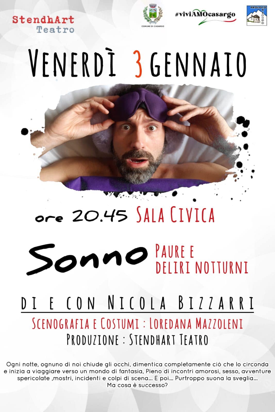 Locandina di Sonno: paure e deliri notturni