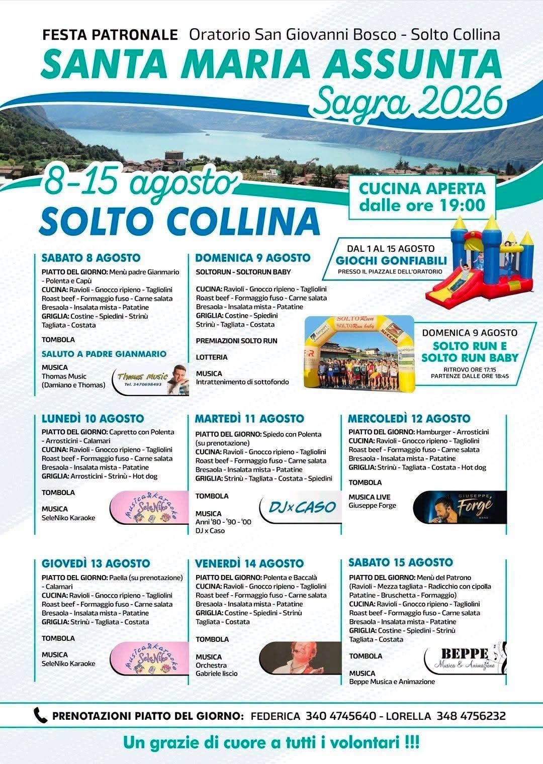 Locandina di Festa Patronale Santa Maria Assunta - Sagra 2026