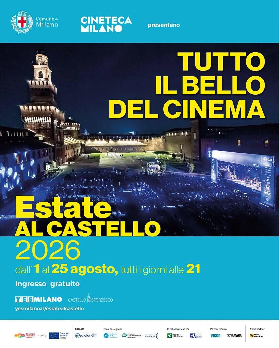 Locandina di Tutto il bello del cinema - Estate al Castello 2026
