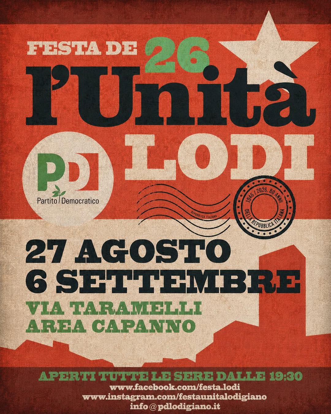 Affiche de Festa de l'Unità 2026