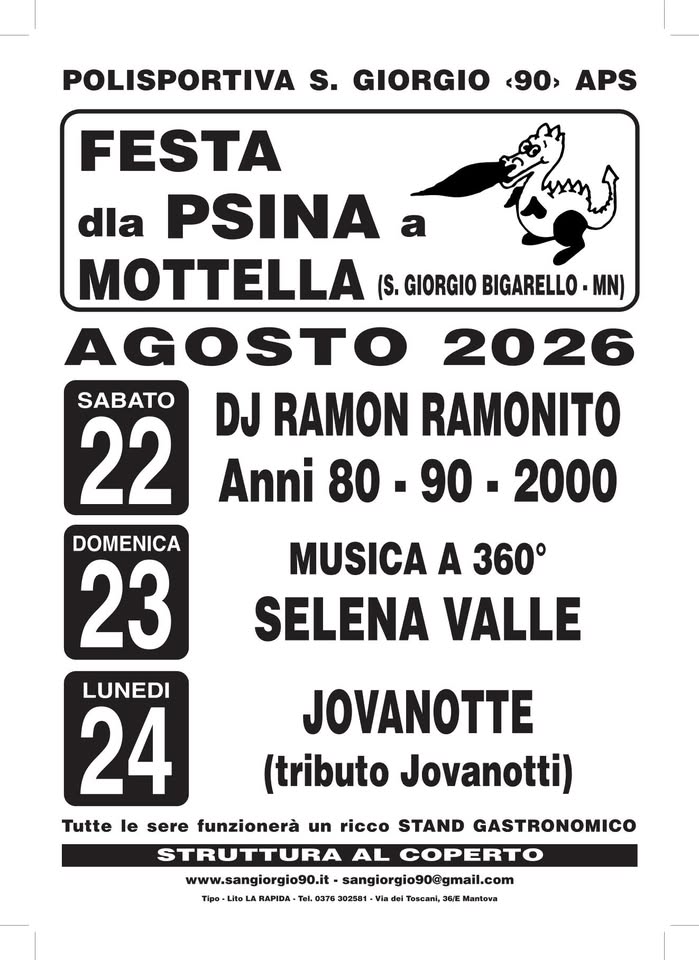 Affiche de Festa dla Psina 2026