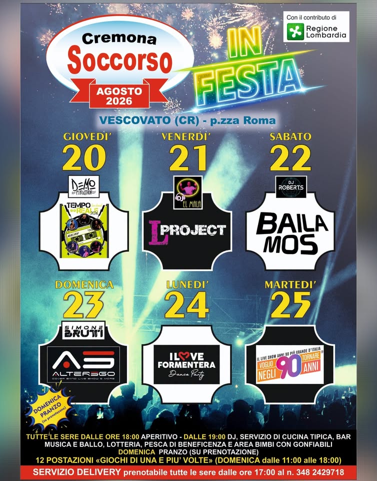 Affiche de Cremona Soccorso in Festa 2026