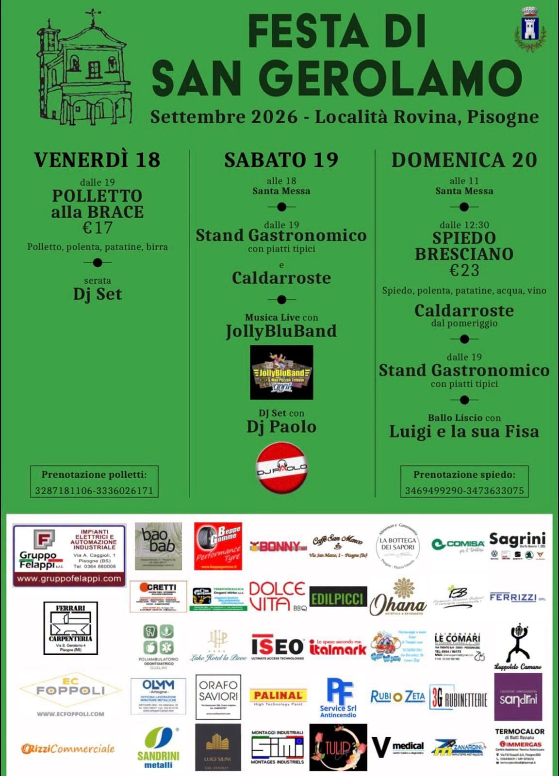 Locandina di Festa di San Gerolamo