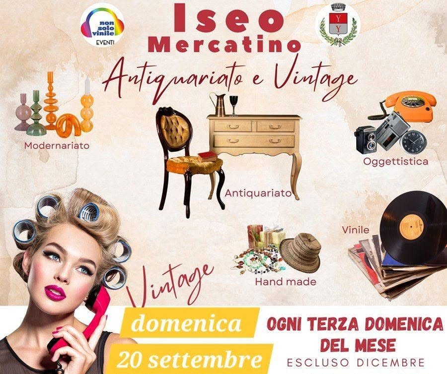Locandina di Iseo Mercatino Antiquariato e Vintage