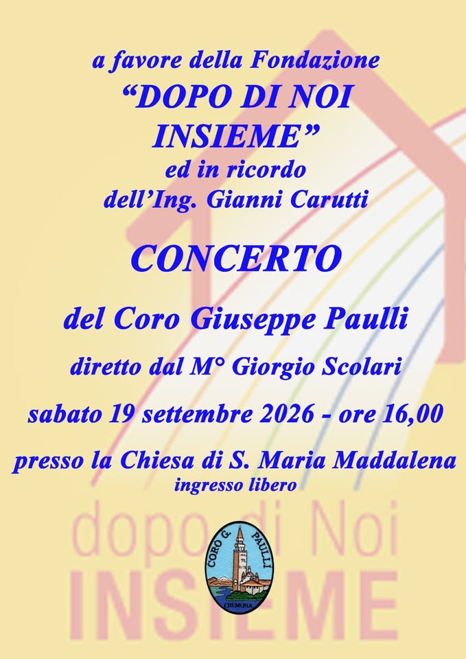 Locandina di Concerto del Coro Giuseppe Paulli