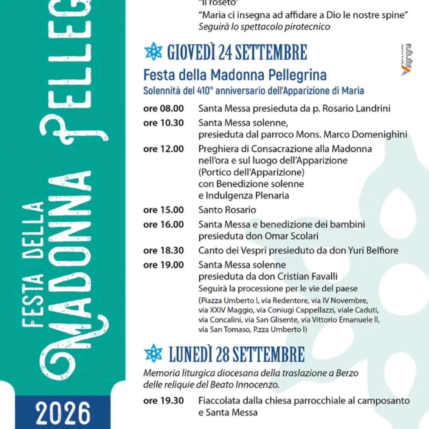Locandina di Fiera della Madonna Pellegrina