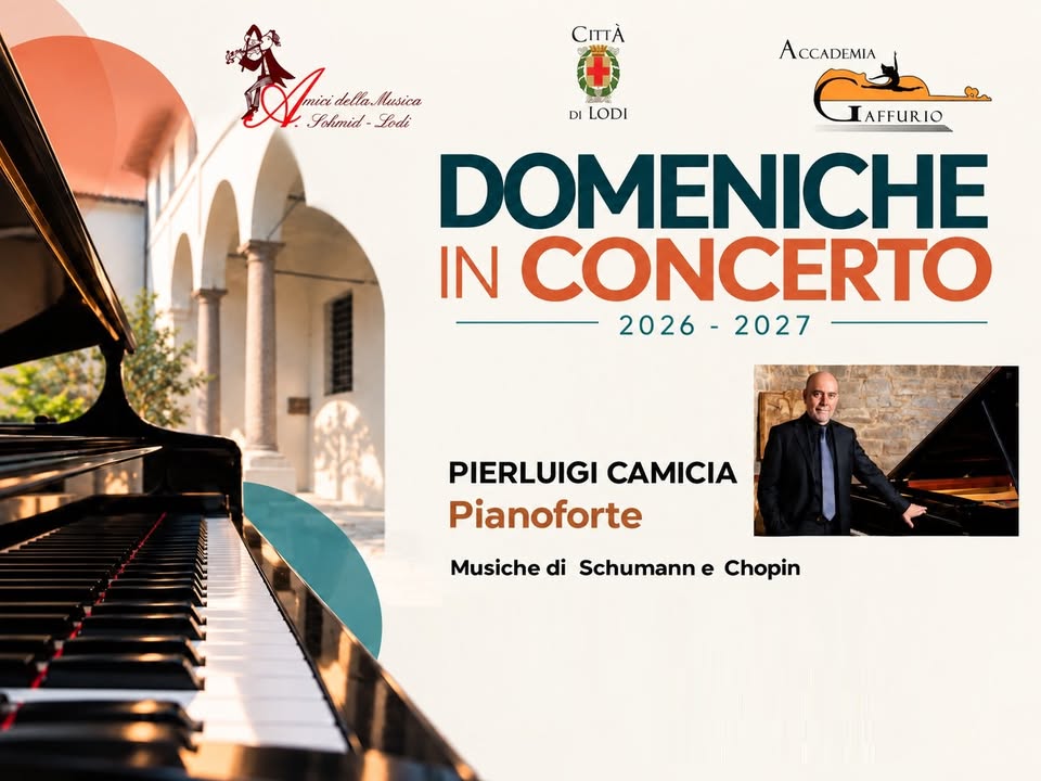Locandina di DOMENICHE IN CONCERTO. Recital pianistico: Pierluigi Camicia