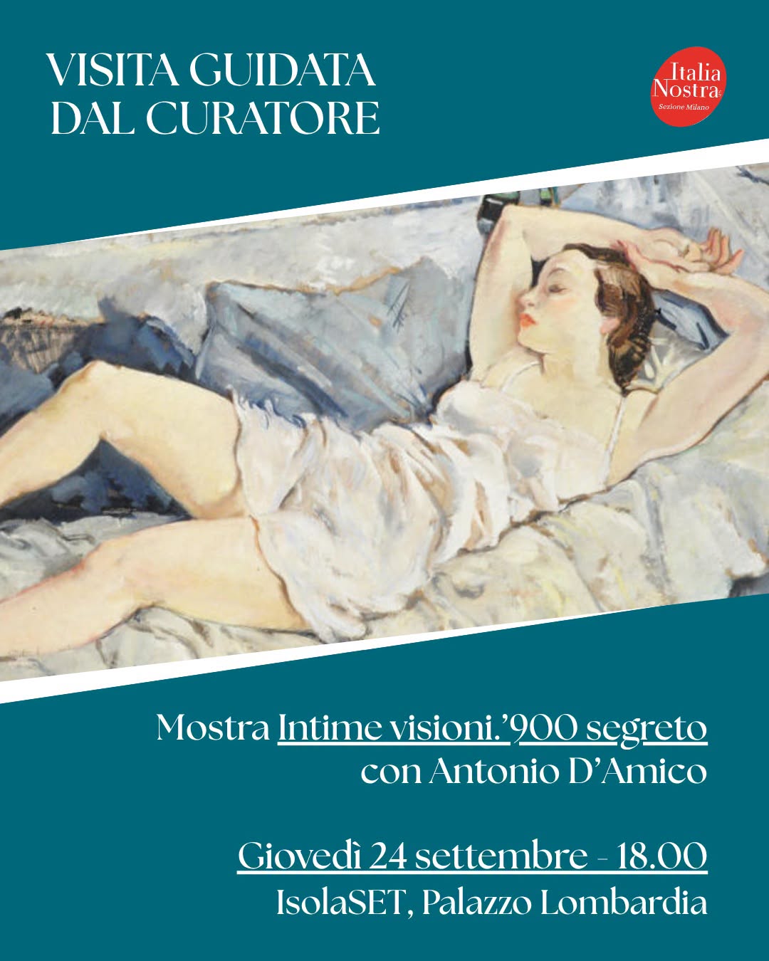 Locandina di Visita guidata dal curatore - Mostra Intime visioni. '900 segreto