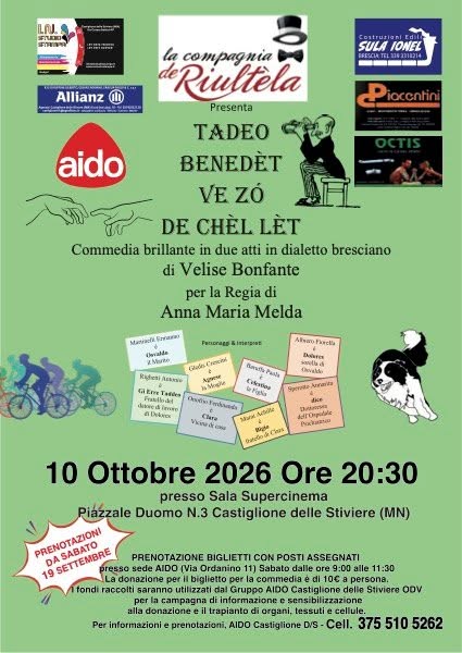 Plakat von Tadeo Benedèt ve zó de chèl lèt
