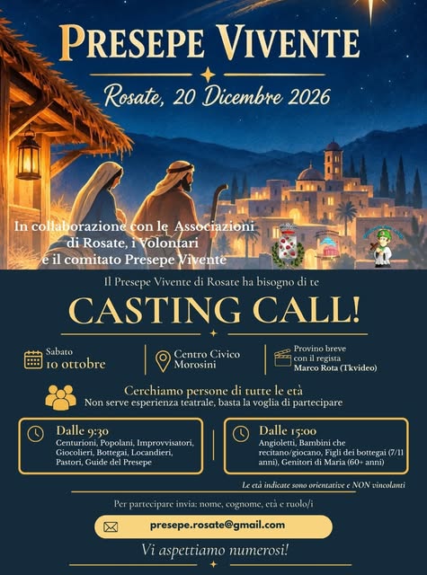 Plakat von Presepe Vivente - Casting Call