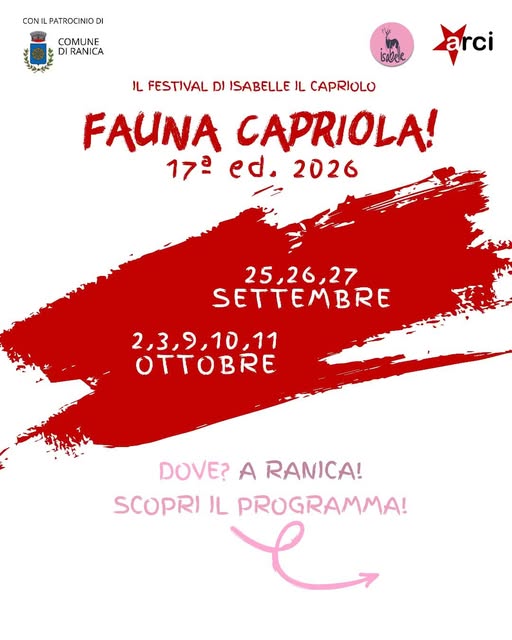 Affiche de IL FESTIVAL DI ISABELLE IL CAPRIOLO - FAUNA CAPRIOLA!