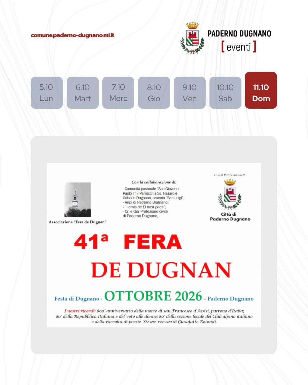 Affiche de Fera de Dugnan 2026 - XLI Edizione
