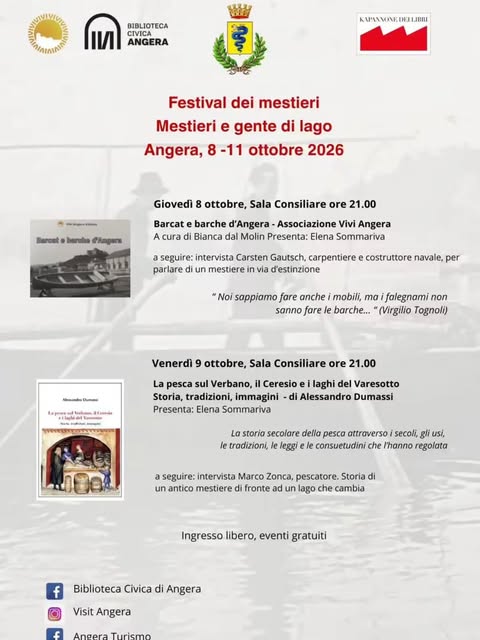 Plakat von Festival dei mestieri - Mestieri e gente di lago