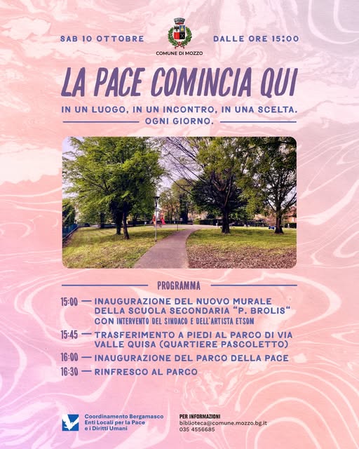 Plakat von La Pace comincia qui