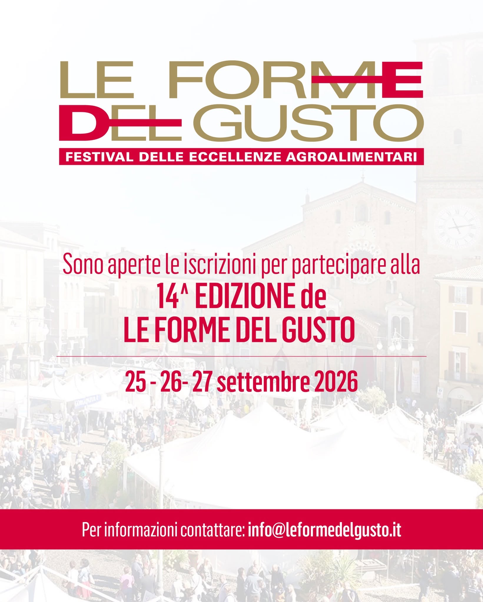 Locandina di Le Forme del Gusto - Festival delle Eccellenze Agroalimentari