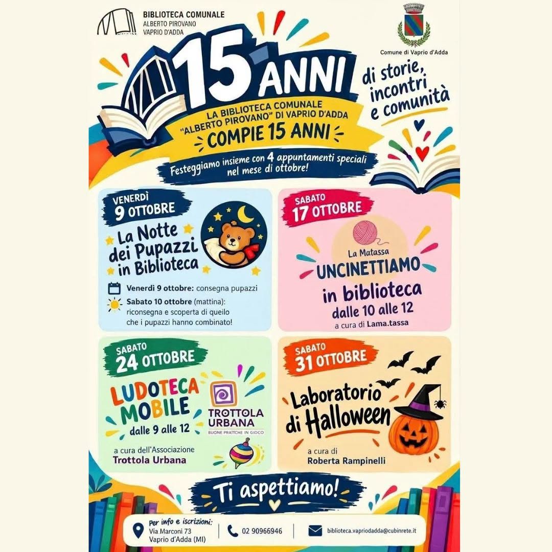 Affiche de La Notte dei Pupazzi in Biblioteca