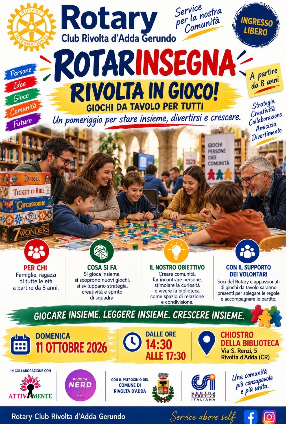 Affiche de Rotarinsegna - Rivolta in Gioco! Giochi da Tavolo per Tutti