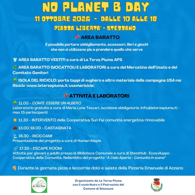 Affiche de 70° Anniversario AVIS Stezzano e No Planet B Day